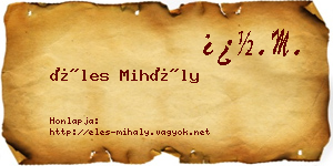 Éles Mihály névjegykártya